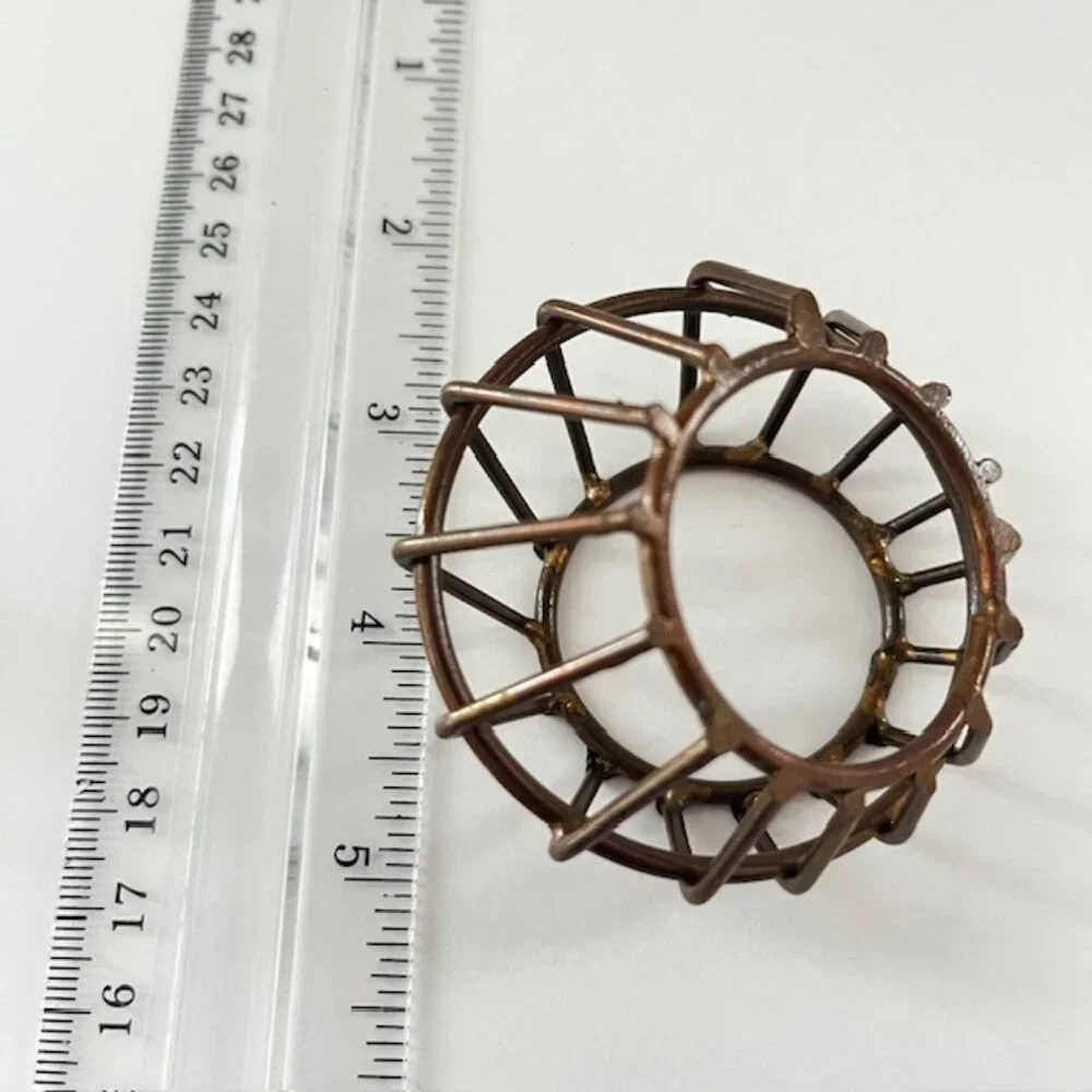 Kirkland's Bronze Metal Cage Napkin Rings - Set of 4